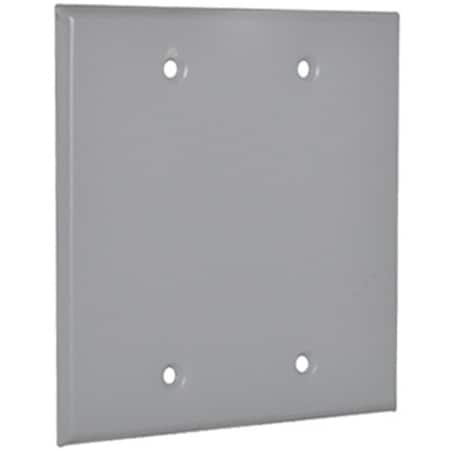 Evolve Electrical Box Cover, 2 Gangs, Blank Cover EV135536